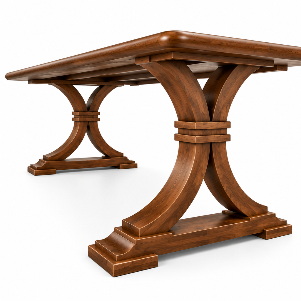 Handcrafted Solid Walnut Writing Desk – 39.3″ × 20″